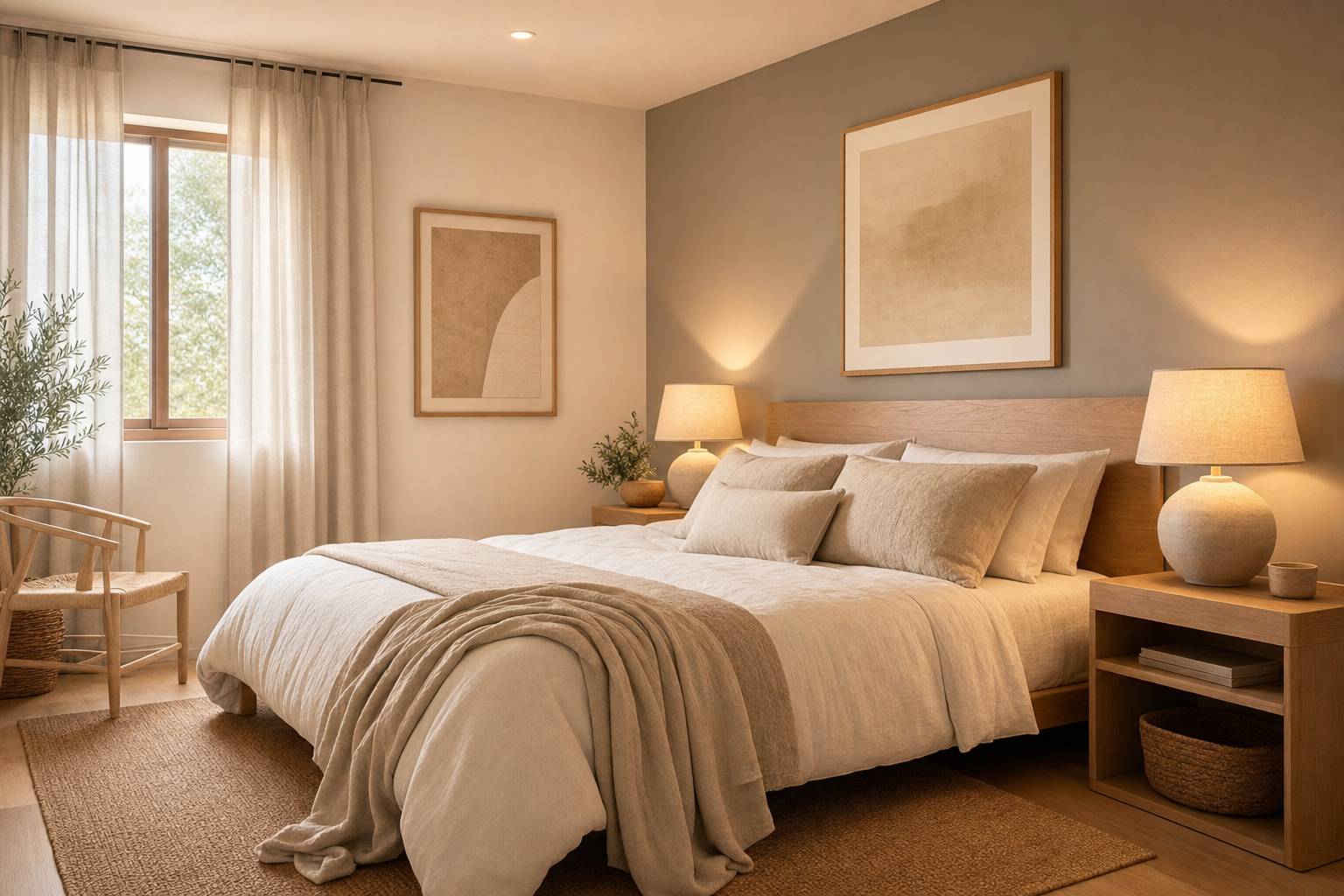 Colores para un dormitorio orientado al norte: cómo ganar luz y calidez