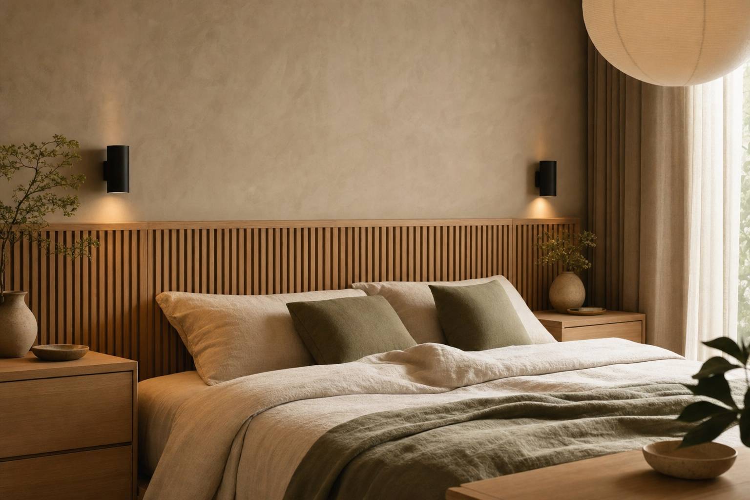 Cómo decorar un dormitorio con cabecero de madera