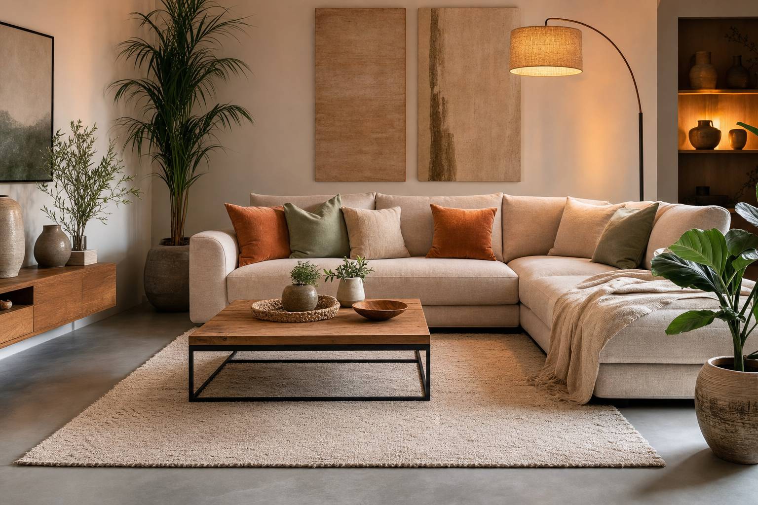 Cómo decorar un salón con suelo gris