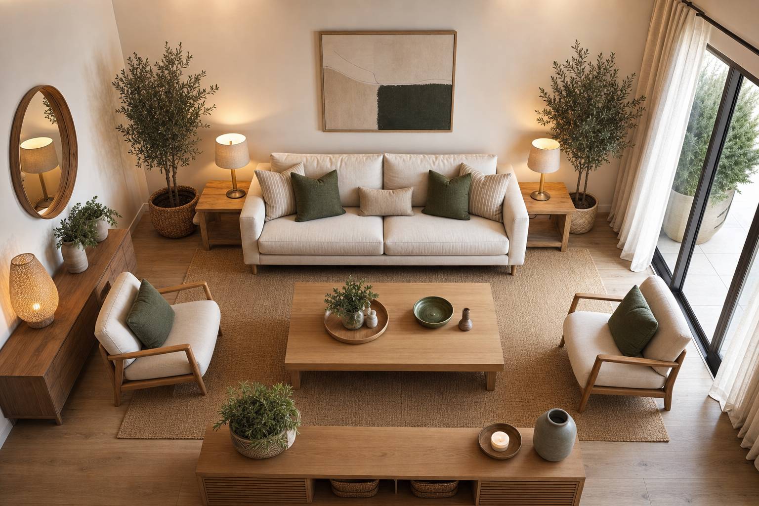 Cómo distribuir muebles en un salón cuadrado