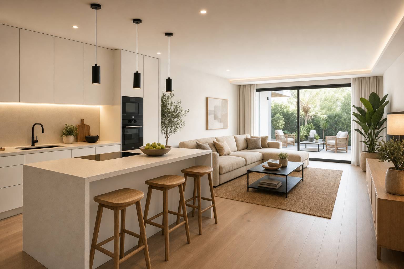 Ideas para cocinas abiertas al salón: ventajas, inconvenientes y claves decorativas