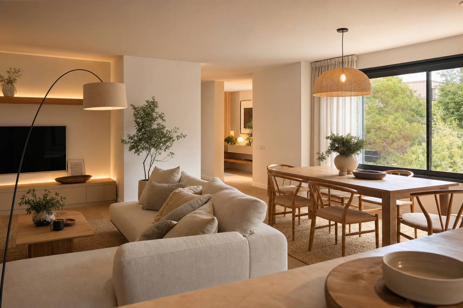 Ideas para salones con comedor en el mismo espacio